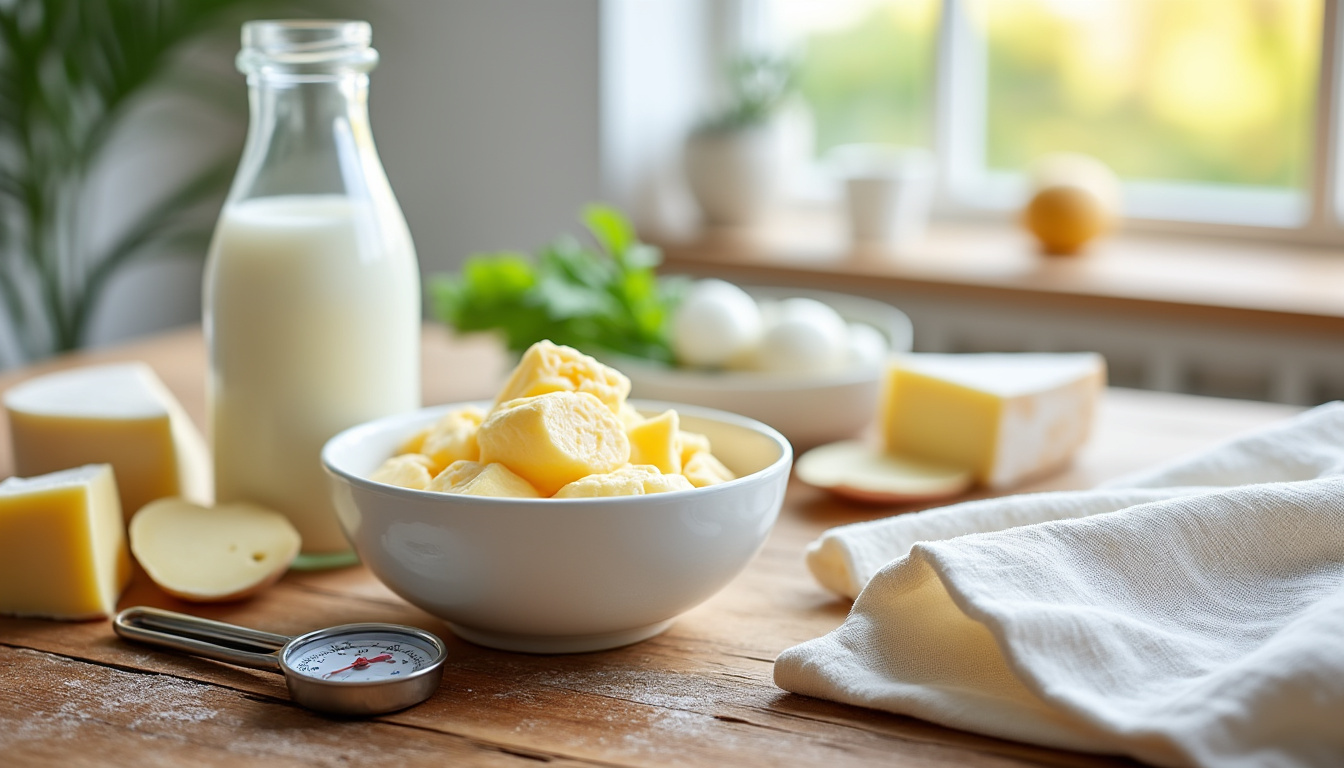découvrez notre recette pas à pas pour faire votre fromage blanc maison facilement et rapidement, avec des ingrédients simples et naturels.
