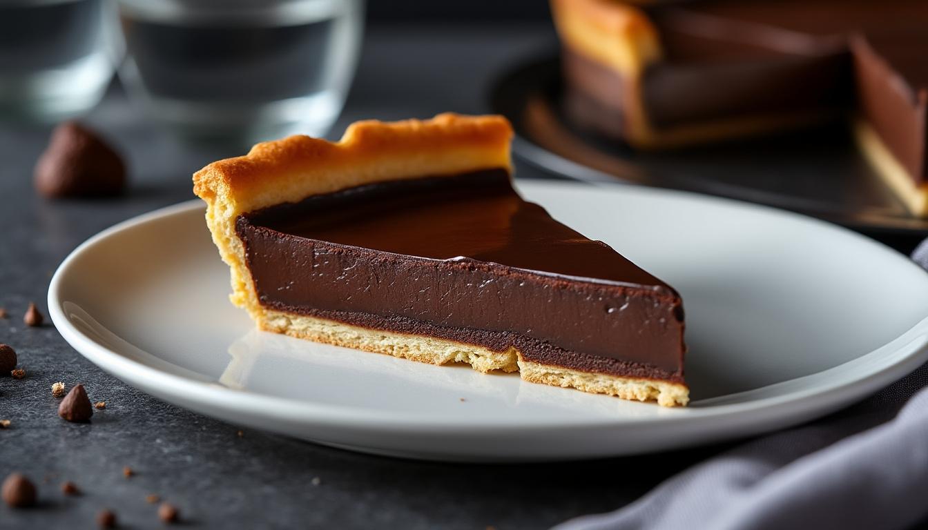découvrez notre recette facile et rapide de tarte au chocolat fondante, l'incontournable dessert gourmand qui ravira vos papilles à chaque bouchée.
