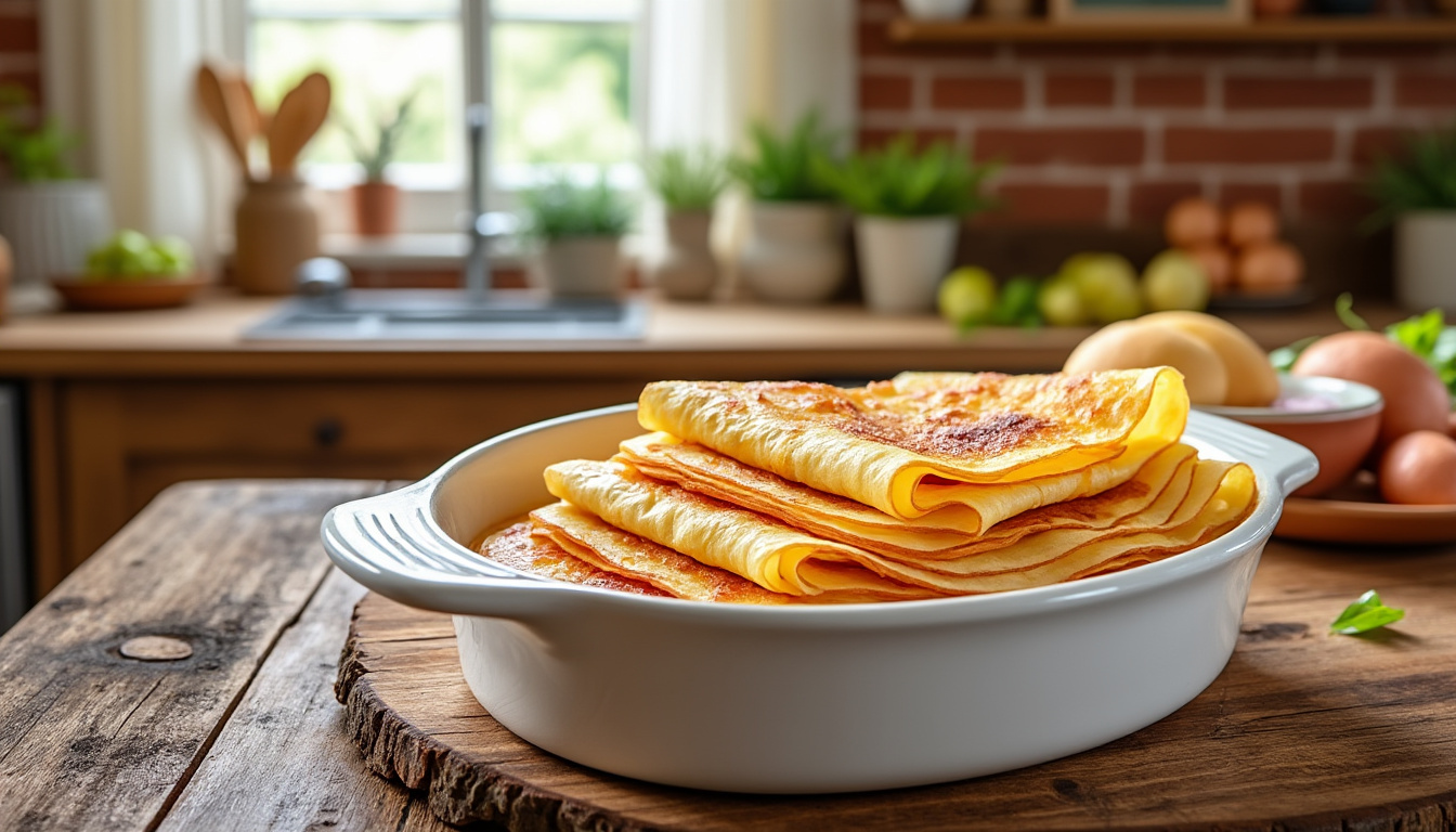 découvrez notre recette rapide et facile de crêpes jambon-fromage maison pour un repas express délicieux et convivial.