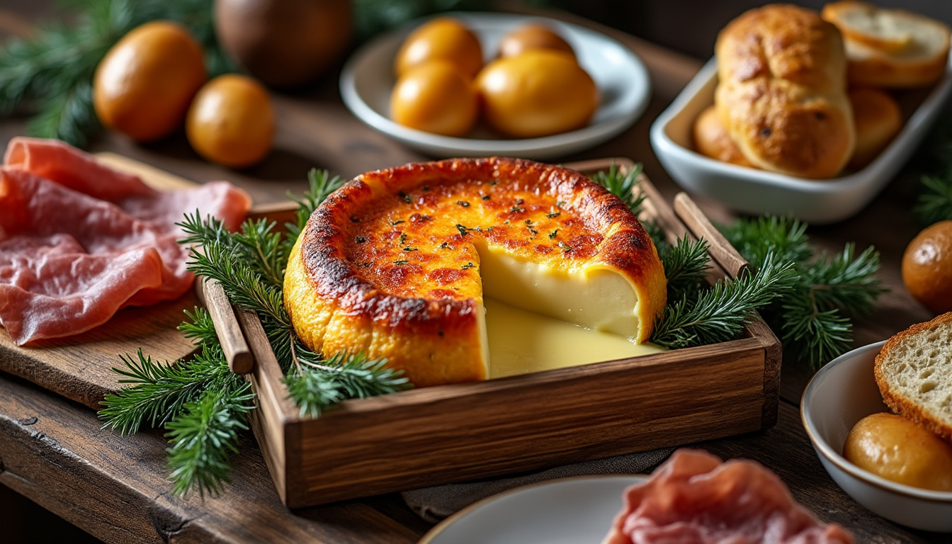 découvrez la recette du mont d'or au four, un plat fondant et réconfortant parfait pour savourer les saveurs authentiques de l'hiver alpin.