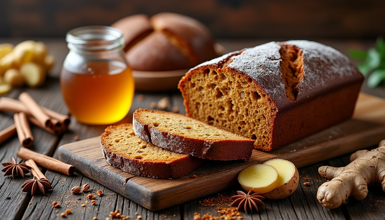 découvrez la recette ancestrale du pain d'épices traditionnel, un délicieux gâteau aux épices qui rappelle les saveurs authentiques d'autrefois.