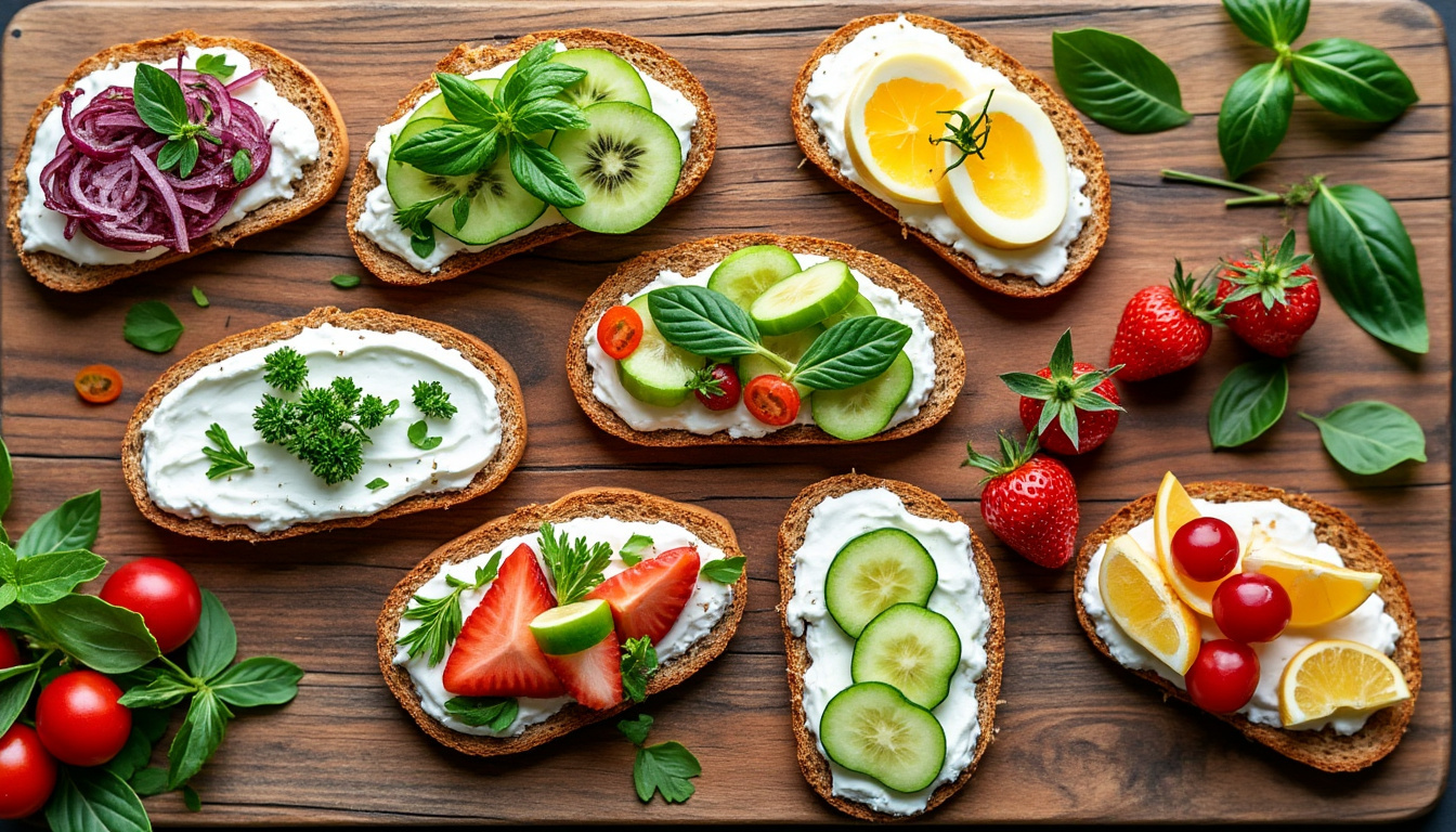 découvrez 12 recettes gourmandes au fromage frais à tartiner, alliant saveurs sucrées et salées pour des moments de dégustation délicieux et faciles à réaliser.
