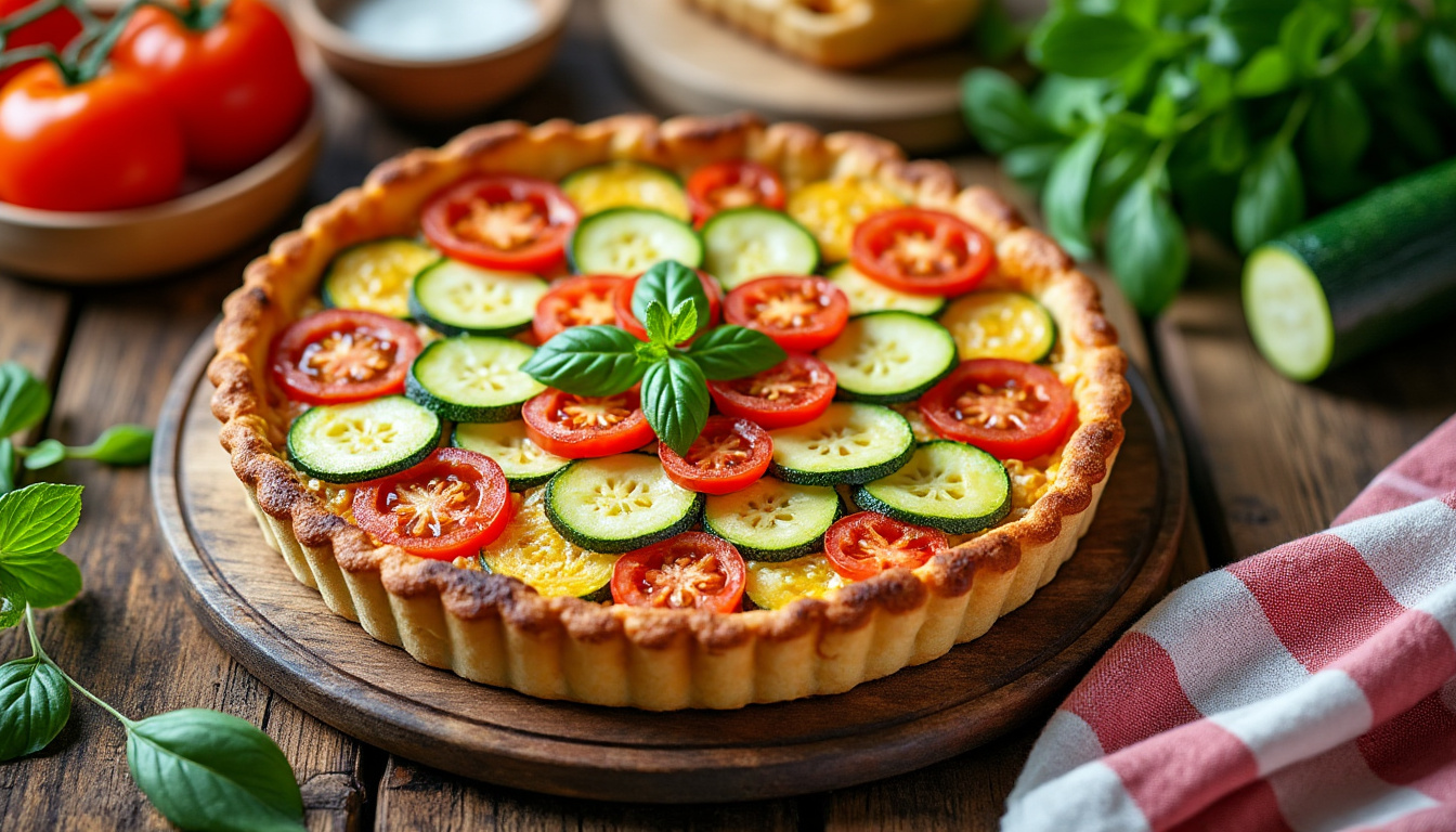 découvrez notre recette légère de tarte à la courgette, parfaite pour profiter des saveurs fraîches et estivales en toute simplicité.