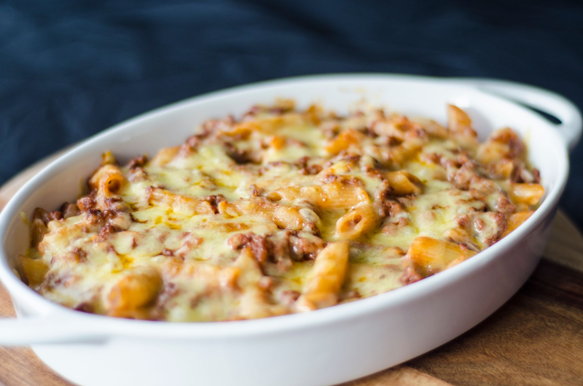 Gratin de pâtes la recette — plat de gratin de pâtes au fromage