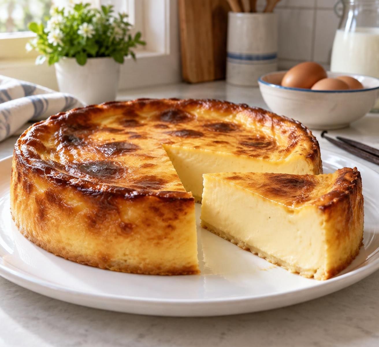 retrouvez la recette de mamie pour un flan pâtissier à l’ancienne, crémeux et vanillé, à préparer avec ou sans pâte.