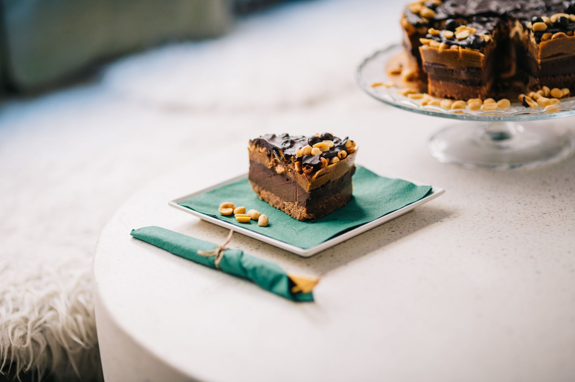 Gâteau cacahuète chocolat : choisir les bons ingrédients — part de gâteau cacahuète chocolat